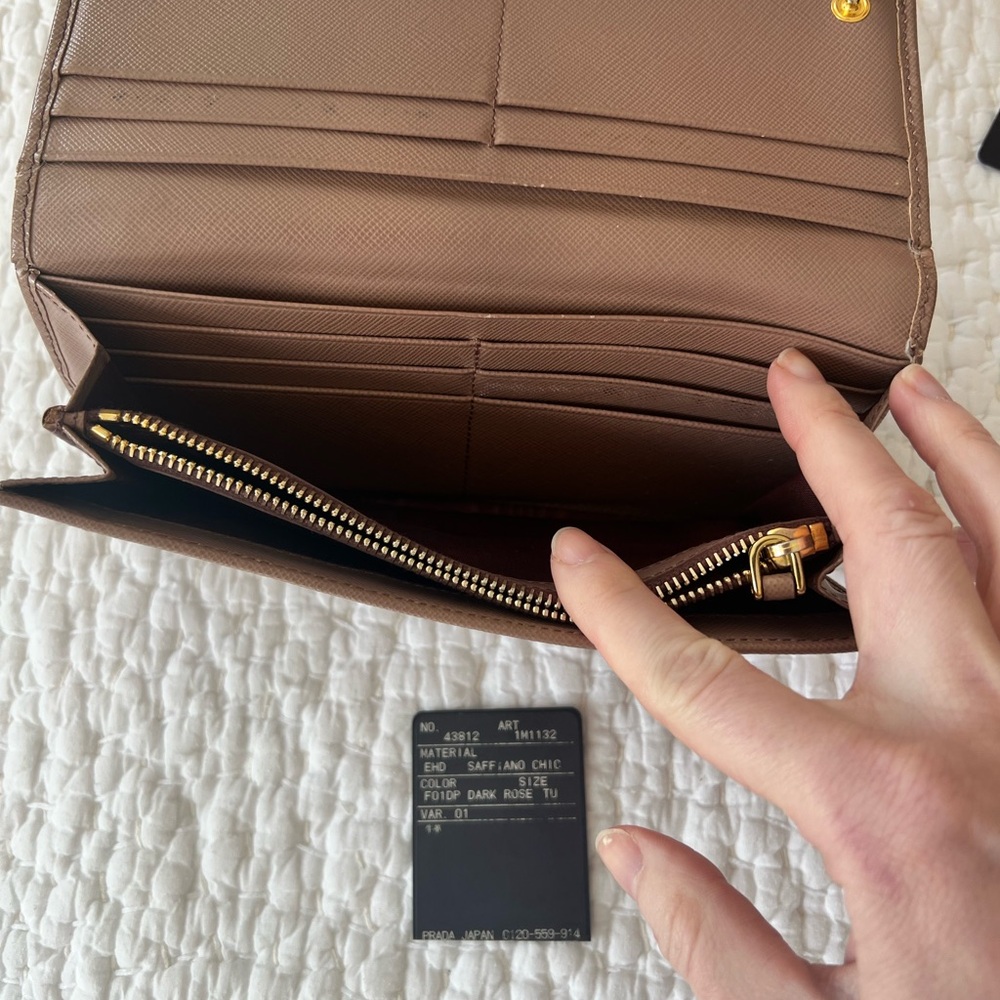Prada Saffiano Bow Wallet - Picture 8 of 14